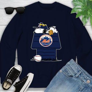 Cool Snoopy New York Mets Sweatshirt